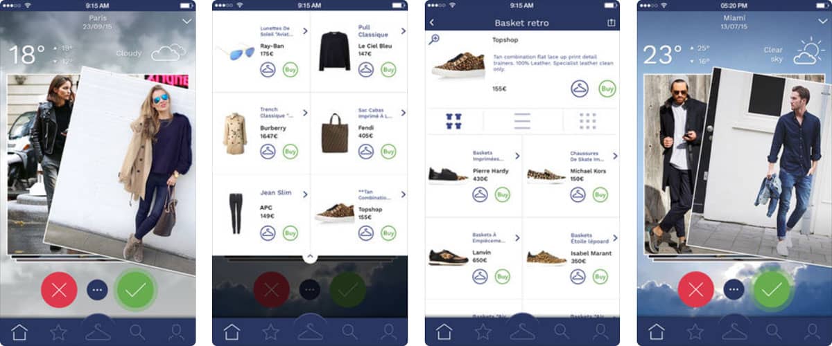 MySprezz, l’appli mode coordonnée à la météo MySprezz, l'appli mode coordonnée à la météo