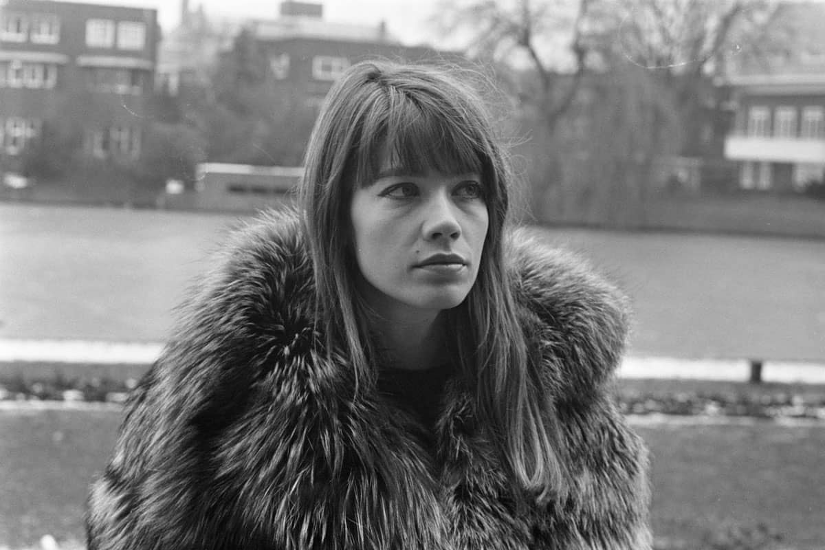 Françoise Hardy en fourrure