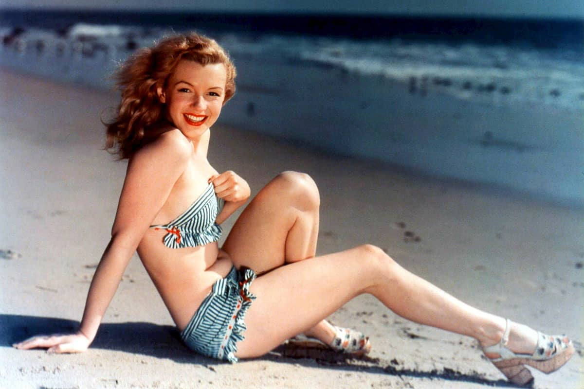 Histoire du bikini, Marilyn Monroe dans les années 1940 Histoire du bikini, Marilyn Monroe dans les années 1940